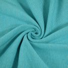 50x70cm bündchenstoff gestreift 1mm türkis