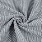 Bündchenstoff gestreift 1mm dunkelgrau