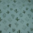 95x150 cm baumwolljersey kakteen altgrün/grün-metallic