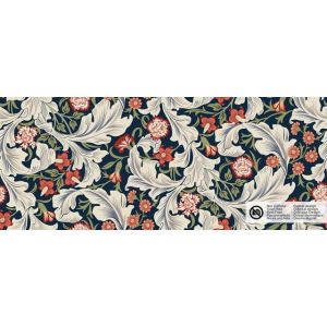 Dekostoff panama digitaldruck blumen marine