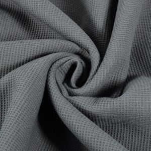 Waffelpiqué fein dunkelgrau