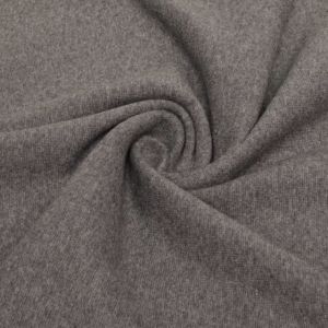 50x70 cm bündchenstoff meliert dunkelgrau