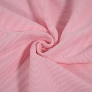 Bündchenstoff 2x2 rippe hellrosa
