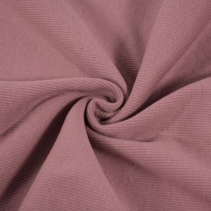Bündchenstoff 2x2 rippe altrosa