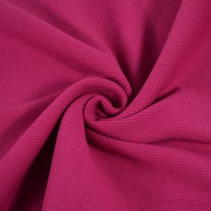 Bündchenstoff 2x2 rippe fuchsia