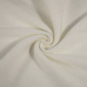Bündchenstoff 2x2 rippe offwhite