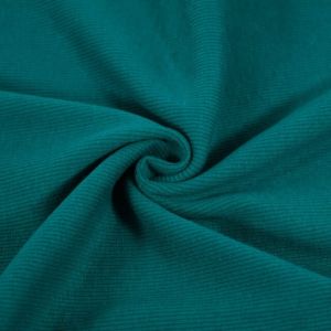 Bündchenstoff 2x2 rippe petrol