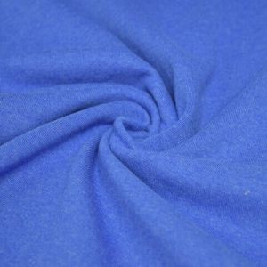 50x70 cm bündchenstoff meliert blau