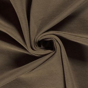 Ottoman ripp-jersey uni taupe