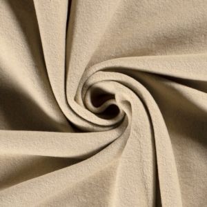 Baumwollfleece beige