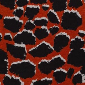 Jersey stoff discharge panther braun