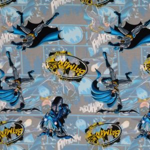 Baumwolljersey digitaldruck batman blau