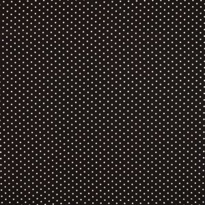 Viskose popeline punkte schwarz