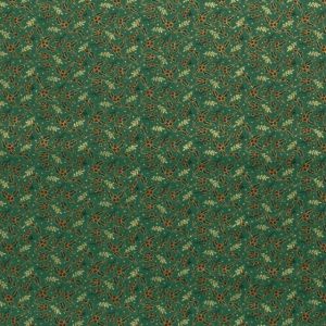 Baumwolle christmas kranz grün/gold