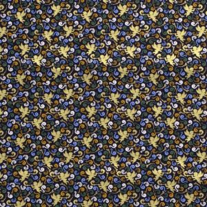 Baumwolle christmas engel marine/gold