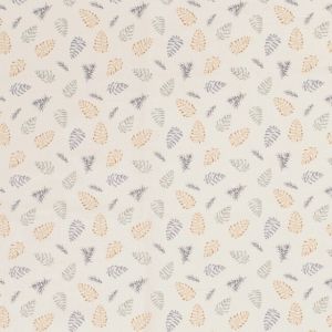 Baumwolle christmas kiefernzapfen beige/bronze