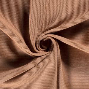 Ottoman ripp-jersey uni koral