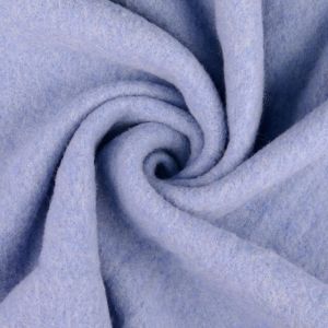 Wollfleece uni hellblau