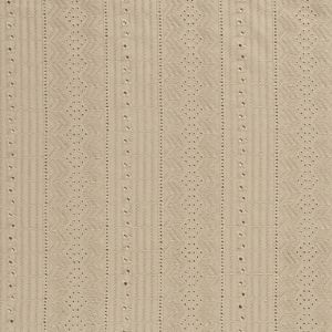Baumwoll voile bestickt abstrakt beige
