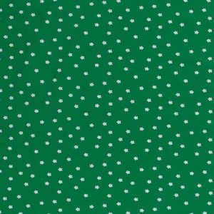 Baumwolljersey blumen grün