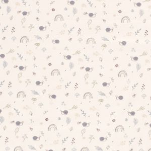 Baumwolljersey schnecken gebrochenes weiß