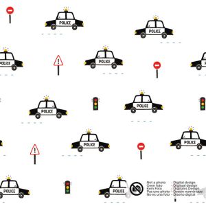 Baumwolle popeline polizei weiß