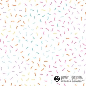 Baumwolle popeline streusel weiß