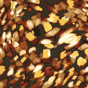 Viskose nylon krepp abstrakt khaki grün