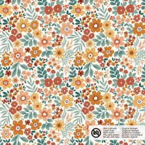 Aqua protect blumen offwhite