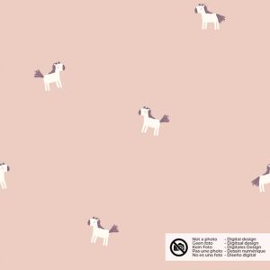 Baumwolljersey pferde hellrosa