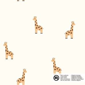 Baumwolljersey giraffen offwhite