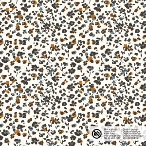 Baumwolljersey blumen offwhite