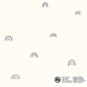 Baumwolljersey regenbogen offwhite