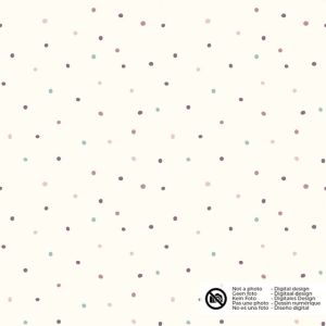 Baumwolljersey punkte offwhite