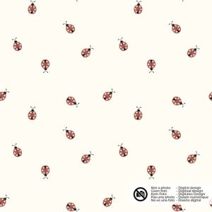 Baumwolljersey marienkäfer offwhite