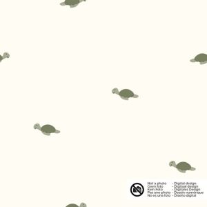 Baumwolljersey schildkröten offwhite