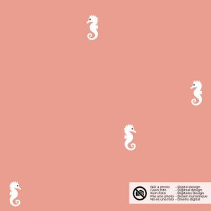 Baumwolljersey seepferdchen rosa