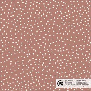 Baumwolle popeline punkte brick