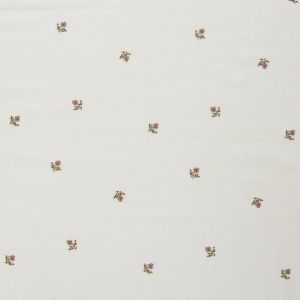 Flanell bedruckt blumen offwhite