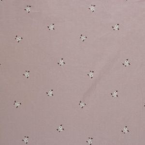 Flanell bedruckt blumen hellrosa