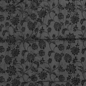 Nicky velours blumen dunkegrau