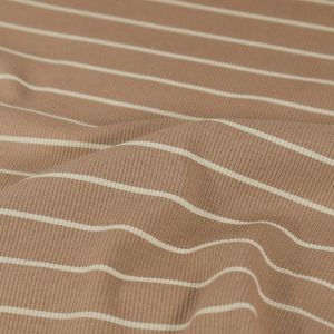 Ripp jersey streifen camel