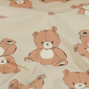 Sweat/french terry bären beige