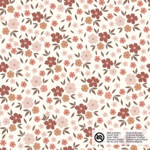 Baumwolljersey blumen offwhite