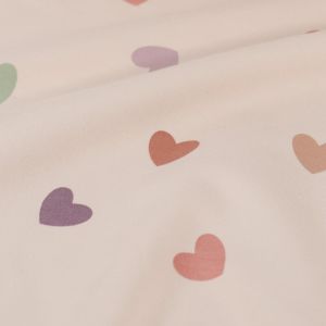 Sweat/french terry herzen hellrosa