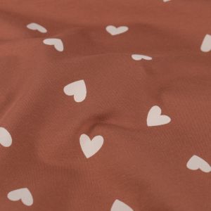 Sweat/french terry herzen altrosa