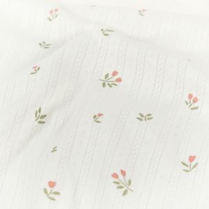 Ajour blumen offwhite