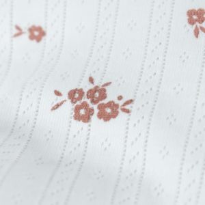 Ajour blumen offwhite