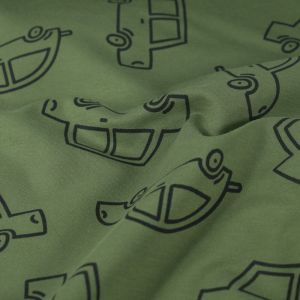 Sweat/french terry autos tannengrün