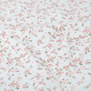 Baumwolljersey blumen offwhite